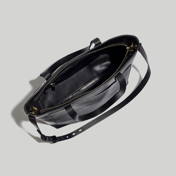 Madewell zip-top medium transport leather tote - Picture 4 of 6